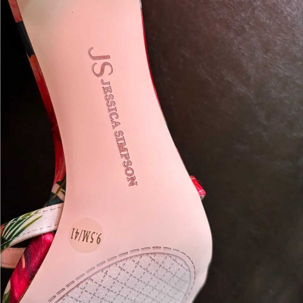 Jessica Simpson Floral Heels - Red and Green - Picture 5 of 5